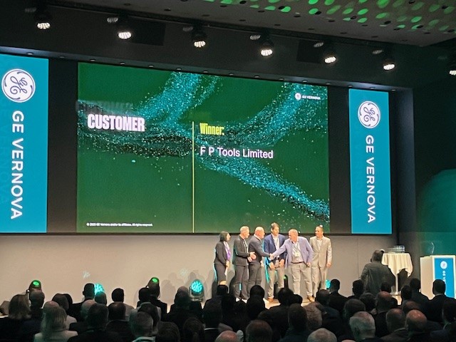 GE Vernova Strategic Supplier Collaboration Award on Stage