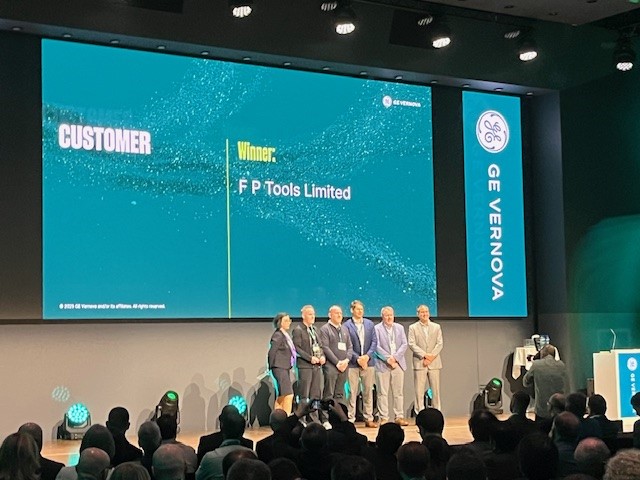 GE Vernova Strategic Supplier Collaboration Award on Stage