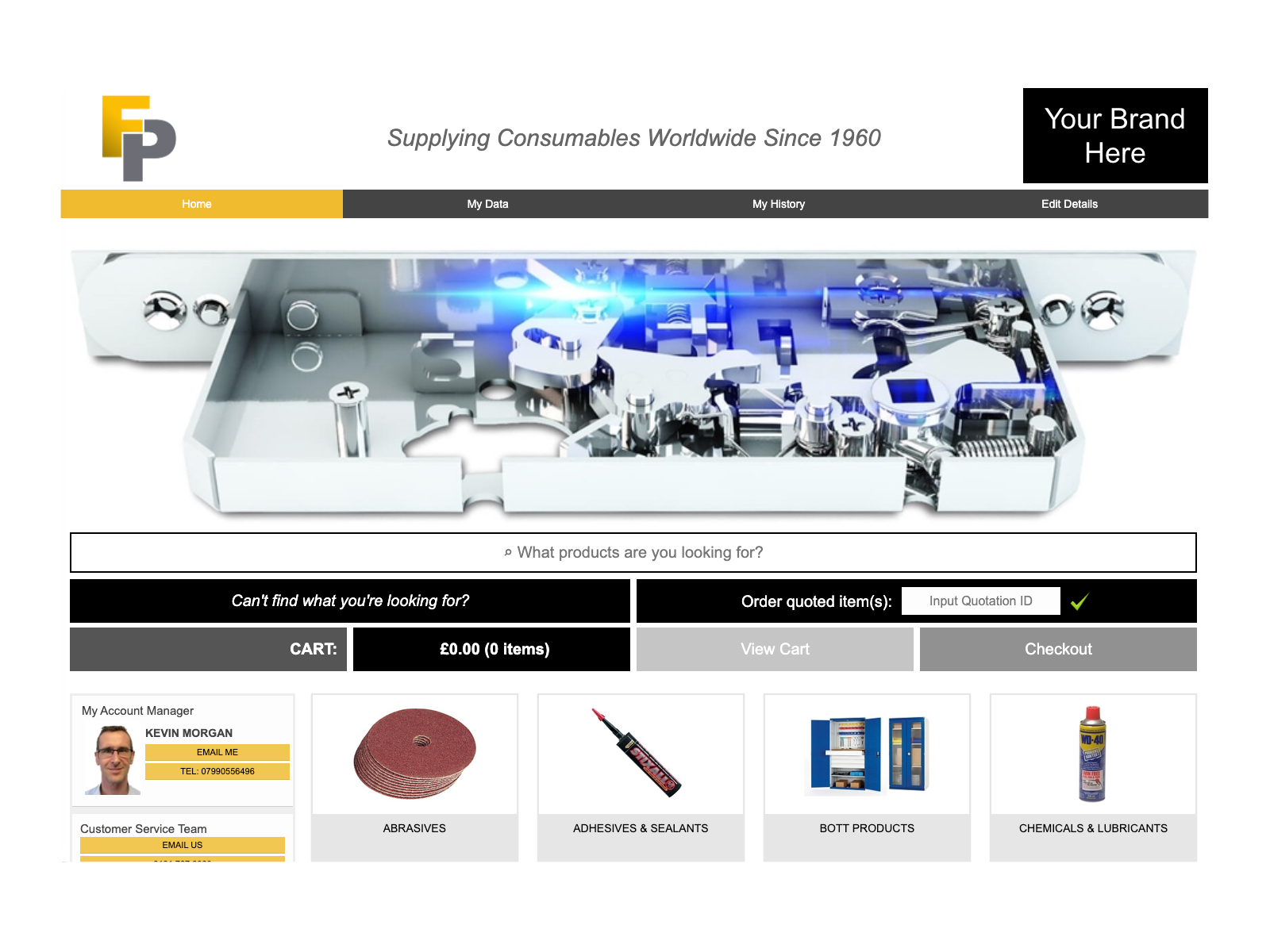 Electronics themed portal