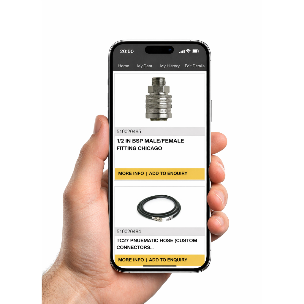 Web portal on mobile device